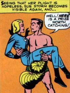 Reed and Sue would argue a number of times over her crush on the handsome Atlantean. 